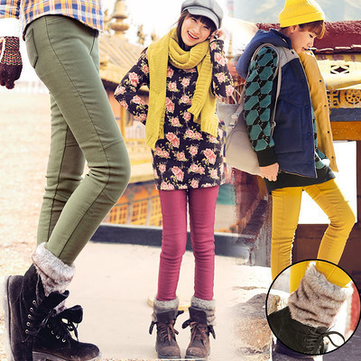 冬日時尚必備 韓版顯瘦加絨彈力翻毛卷邊修身小腳褲，打造溫暖與氣質并存的女神范